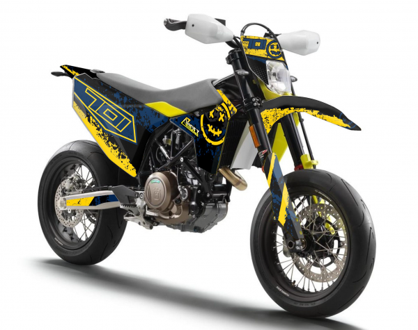 Husqvarna Dekor Smiley Edition Gelb Bergos Racing