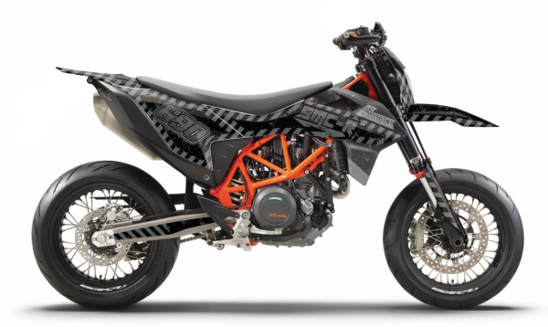 Dekor passend für KTM SMC-R- Danger Edition Grau