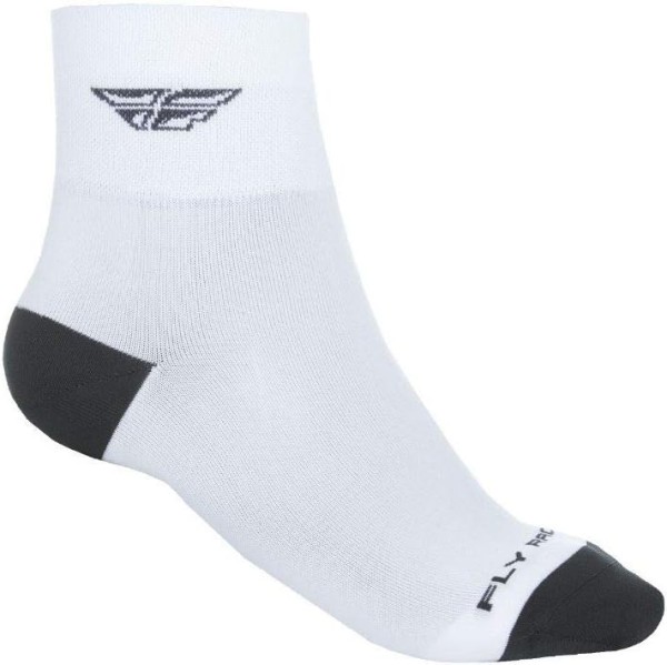 Fly Racing Shorty Sock Weiß/ Schwarz