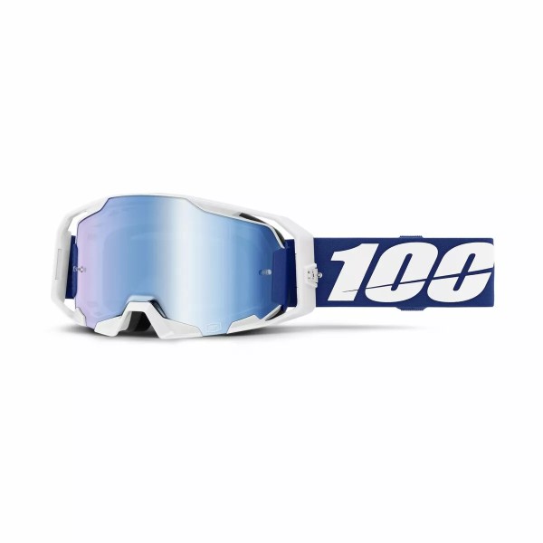 100% Armatic Goggle Blue - Mirror Blue Lens