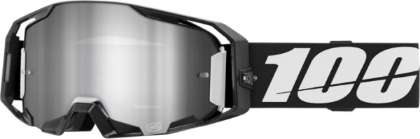 100% Armatic Goggle Black - Mirror Silver Flash Lens